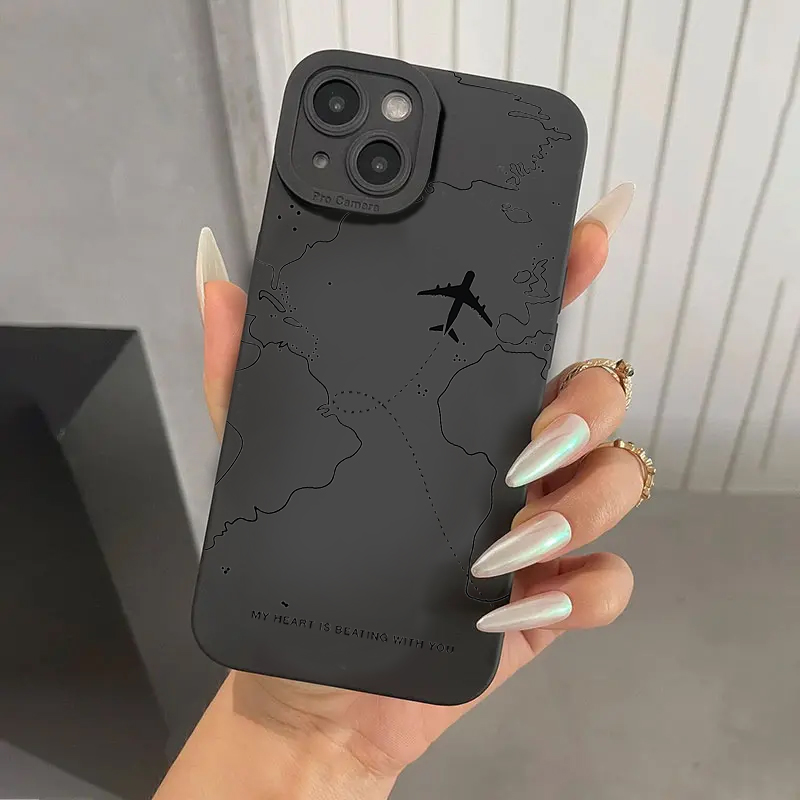 Samsung Galaxy S24 - Casing Ponsel Desain Rute Pesawat Terinspirasi