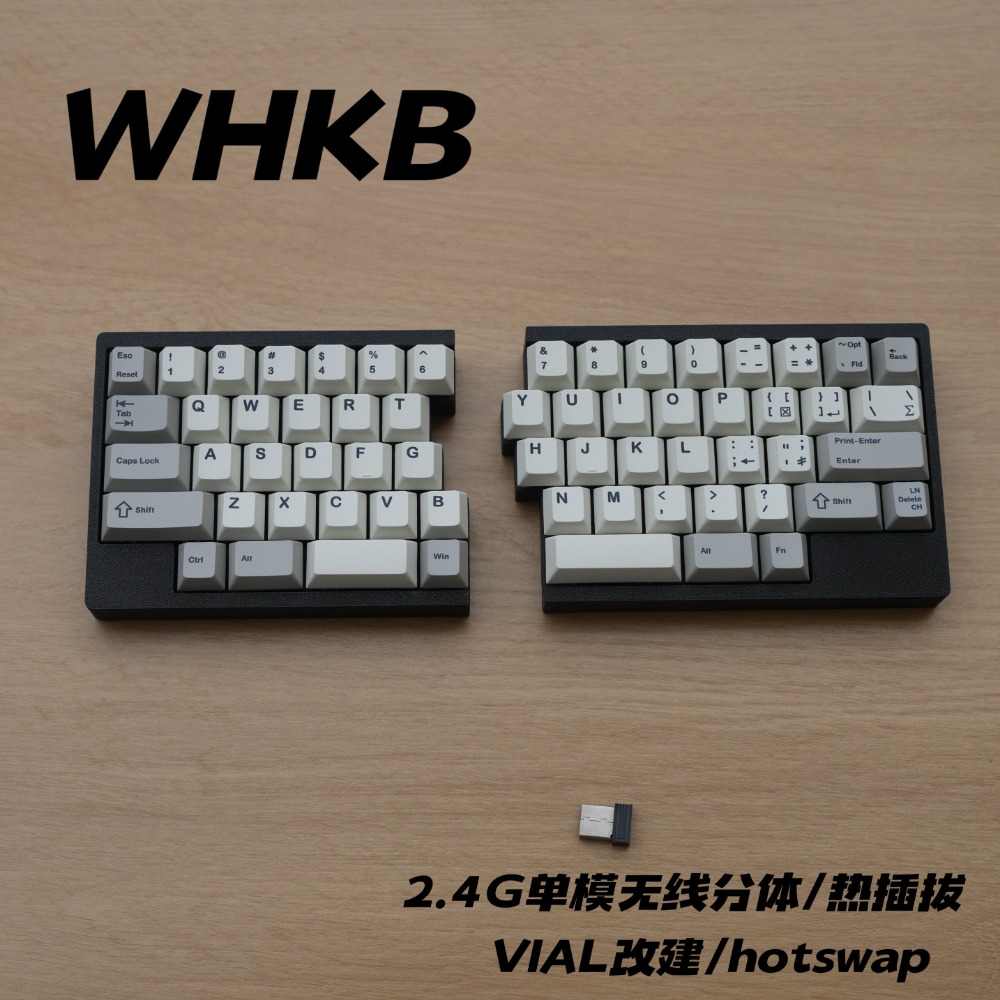 Tablet Accessories Uk - WHKB Ergonomic HHKB Split Keyboard Nirkabel