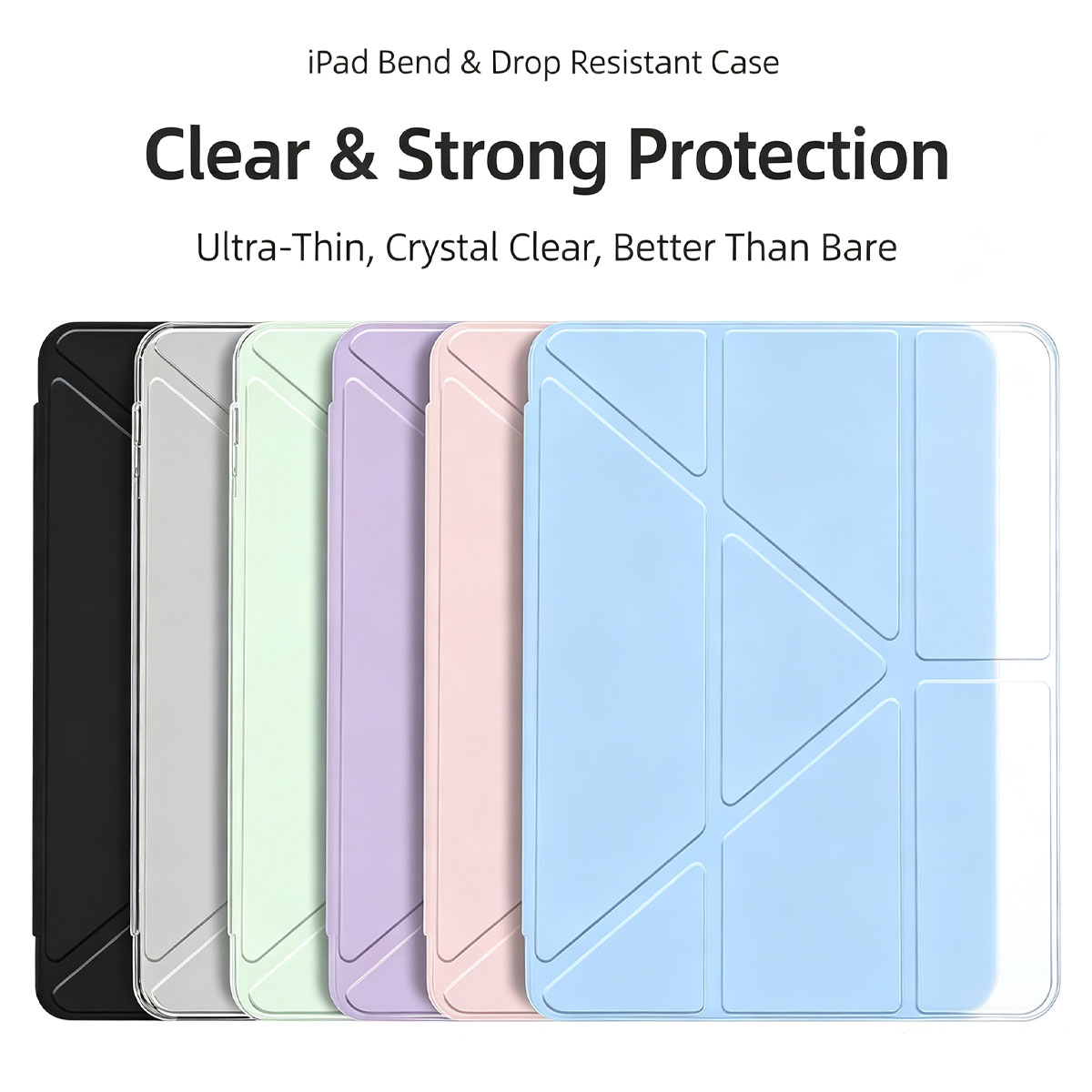 Ipad Cover Folio - Casing Lipat 3+Y Transparan Untuk iPad