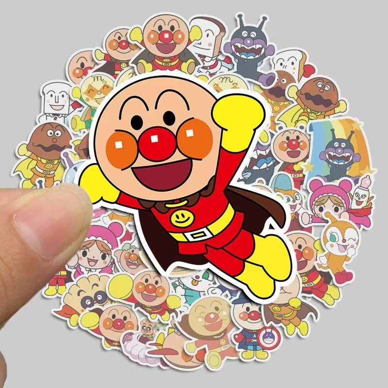 Tablet Accessories For Students - 50 Buah Stiker Anpanman Gambar Anime