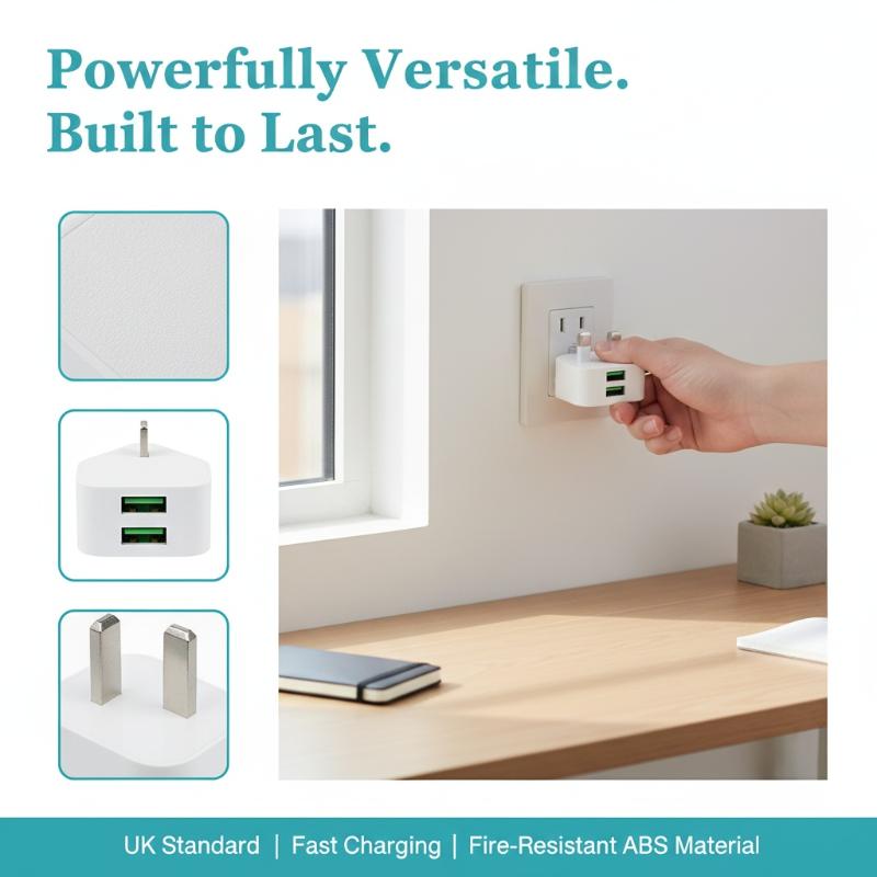 Adaptor Charger Dinding UK 3 P - Tablet Accessories Uk ulasan dan harga