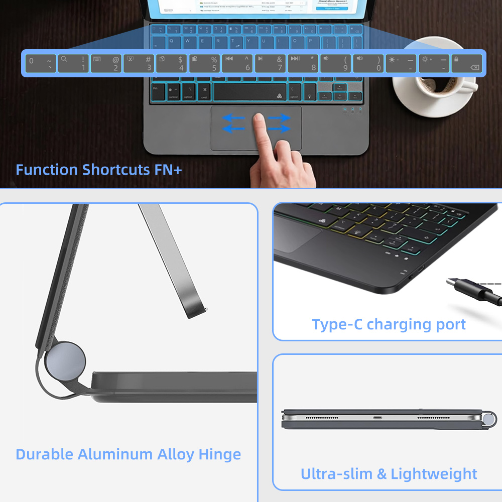 Casing Keyboard Wireless Backl - Ipad Cover Folio ulasan dan harga