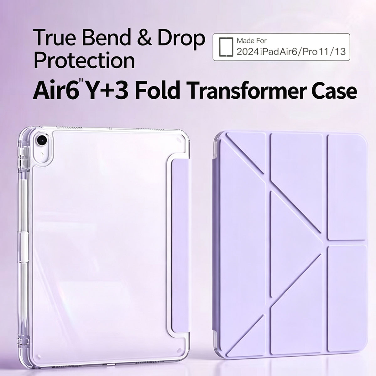Casing Lipat 3+Y Transparan Un - Ipad Cover Folio ulasan dan harga