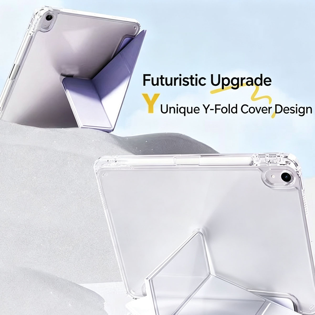 Casing Lipat 3+Y Transparan Un - Ipad Cover Folio ulasan dan harga