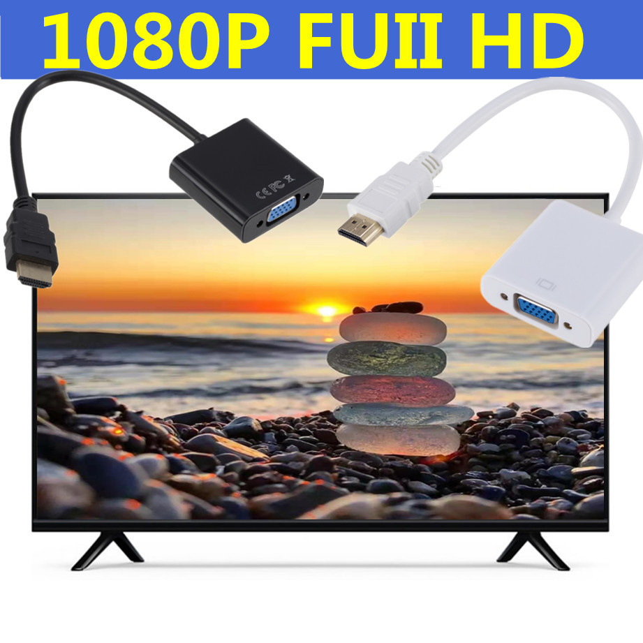Adaptor HDMI ke VGA 1080P, Kon - Tablet Lap Desk ulasan dan harga