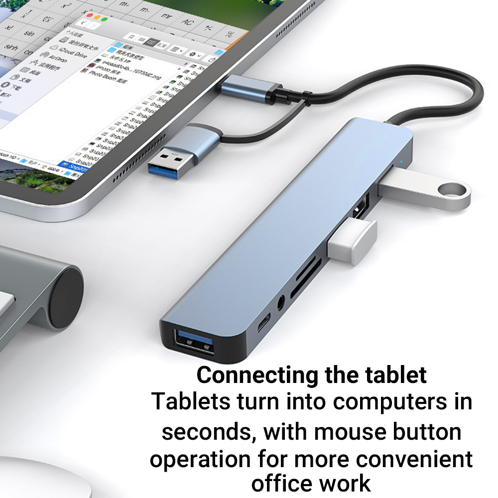 Stasiun Docking USB 9-in-1 Dua - Tablet Accessories For Students ulasan dan harga